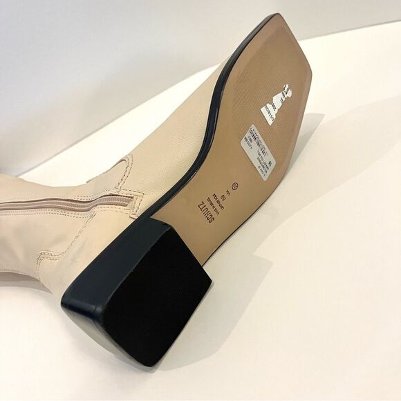 Schutz Guily Up Stretch Napa Leather Over the Knee Boots in Eggshell 5, NWOB - Picture 9 of 11